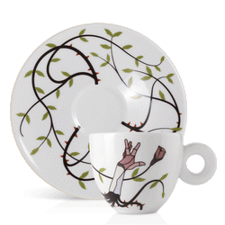 Conjunto de 2 xícaras de cappuccino – a illy Art Collection para a Biennale 2022